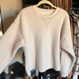 Aerie Sherpa cropped sweater